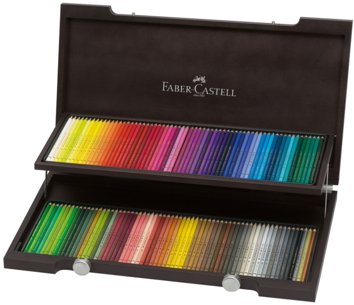 Карандаши Faber-Castell Polychromos в деревянном кейсе