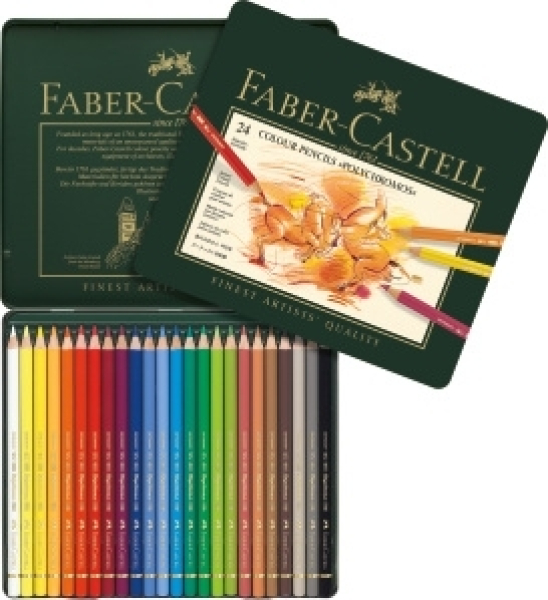 Художественные карандаши Faber-Castell Polychromos, 24 цвета